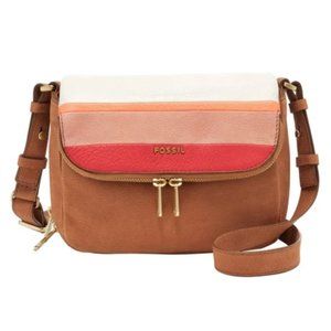 Fossil "Preston" Leather Flap Shoulder Bag